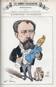 Ritratto di Edmond Henri Turquet, politico francese da Andre Gill