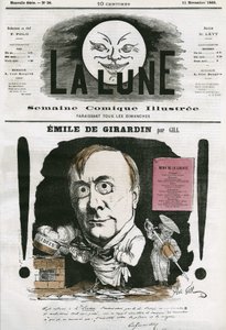 Ritratto di Emile de Girardin da Andre Gill