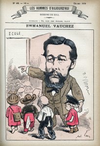 Ritratto di Emmanuel Vauchez, politico francese. Caricatura di Gill, Parigi da Andre Gill