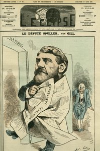 Ritratto di Eugene Spuller (1835-1896), avvocato, giornalista, scrittore e politico francese. Copertina in "L