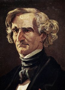 Ritratto di Hector Berlioz, compositore francese, dettaglio (olio su tela) da Andre Gill