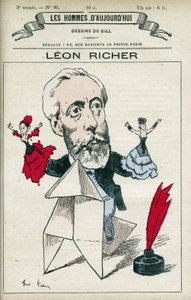Ritratto di Leon Richer (1824-1911), giornalista e intellettuale francese, fondò l