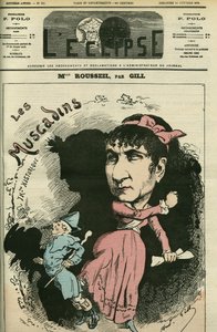 Ritratto di Roselia Rousseil, cantante francese, ha recitato alla Comédie Française. Copertina di "L