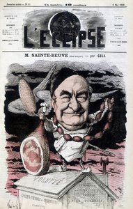 Sainte-Beuve (Sainte-Beuve) (mangiatore libero) - Caricatura di Gill, in "L