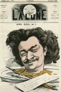 Autoritratto di Louis-Alexandre Gosset de Guines detto Andre Gill (1840-1885), caricaturista francese. Caricatura di Gill, in "The Moon", 15 settembre da Andre Gill
