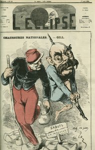 Scarpe Nazionali, Otto von Bismarck (1815-1898) che scambia i suoi stivali con gli zoccoli della Mosella. Copertina in "L