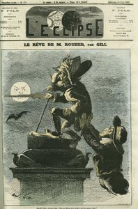 Il sogno di Rouher, Eugene Rouher, politico, ministro di Napoleone III e leader del partito bonapartista, sogna un ritorno di Napoleone III. Copertina in 