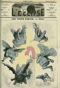 I vecchi partiti politici della Francia come i realisti o i bonapartisti sono spaventati dalla luce della Repubblica. Copertina in "L