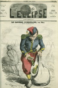 Il caporale abituale, un soldato che coltiva un giardino nel campo di Chalons. Copertina in 