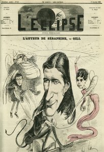 Victorien Sardou, drammaturgo francese. Copertina in "L