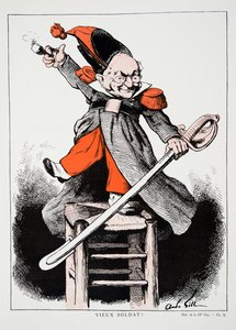 Vecchio soldato!, da Storia della Terza Repubblica, Vol. I, Storia Politica, pub.1933 da Andre Gill