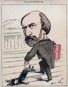 Wladimir Gagneur (1807-1889) Fourierista ed economista socialista, deputato del Giura (1873) - Caricatura di André Gill in 