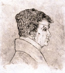 Andre Marie Ampere, autoritratto c. 1805-1810 (disegno) da Andre Marie Ampere