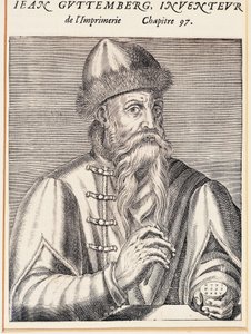 Ritratto di Johann Gutenberg da Andre Thevet