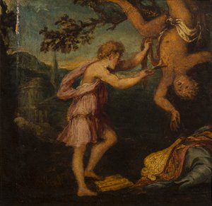 La scorticatura di Marsia da Andrea Schiavone