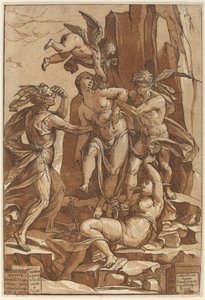 Allegoria della Virtù, 1585 da Andrea Andreani