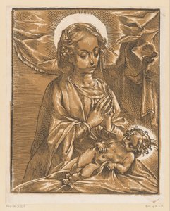 Maria adora il Bambino Gesù da Andrea Andreani
