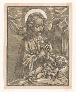 Maria adora il Bambino Gesù da Andrea Andreani