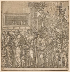 Il Trionfo di Giulio Cesare: Processione di Uomini, Donne e Bambini da Andrea Andreani