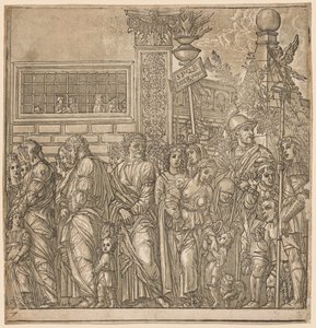 Il Trionfo di Giulio Cesare: Processione di Uomini, Donne e Bambini, 1593-99 da Andrea Andreani