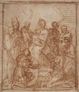 Madonna in trono con Bambino e otto santi (studio compositivo per il dipinto dell