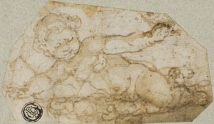 Putto con ghirlanda da Andrea Lilio