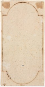 Frammento di un arco tracciato dal recto verso, prima metà del 1700 da Andrea Locatelli