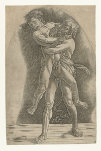Ercole lotta con Anteo da Andrea Mantegna (school of)