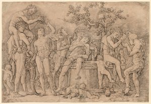 Baccanale con tino di vino da Andrea Mantegna