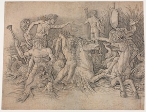 Battaglia degli dei del mare - porzione sinistra