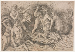Battaglia degli dei del mare - porzione destra