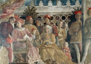 Muro della Corte, la scena centrale da Andrea Mantegna