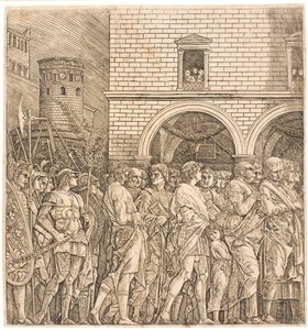 Il senato romano segue un trionfo da Andrea Mantegna