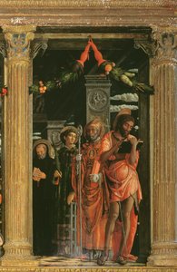 (dettaglio) Pala di San Zeno, 1456-60 da Andrea Mantegna