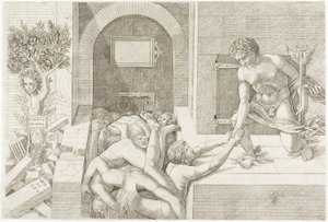 Ignoranza e Mercurio da Andrea Mantegna