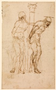 Studi per Cristo alla colonna (recto), c.1460-65 da Andrea Mantegna