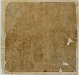 Studio per i Trionfi di Giulio Cesare: Tela No. I da Andrea Mantegna