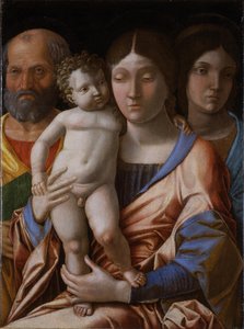 La Sacra Famiglia con un santo, 1495 da Andrea Mantegna