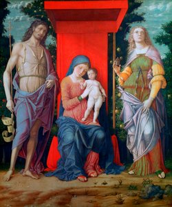 La Vergine e il Bambino con i santi da Andrea Mantegna