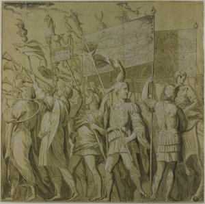 Trionfi di Giulio Cesare: Tela No. I da Andrea Mantegna