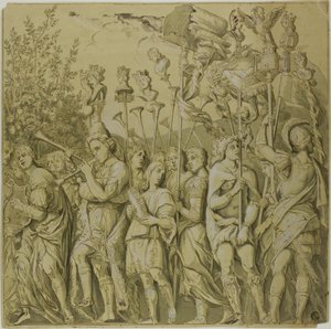 Trionfi di Giulio Cesare: Tela n. VII da Andrea Mantegna