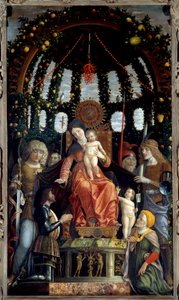 Madonna della Vittoria. La Vergine Maria è rappresentata con San Michele, San Giorgio, San Longino e Sant
