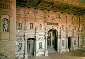 Vista del Teatro Olimpico di Vicenza da Andrea Palladio