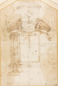 Schizzo per un altare di San Bartolomeo da Andrea Pozzo