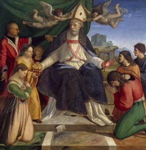 San Nicola di Bari in trono da Andrea Sabatini