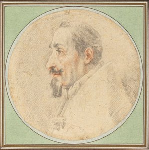 Disegno di Papa Alessandro VII da Andrea Sacchi