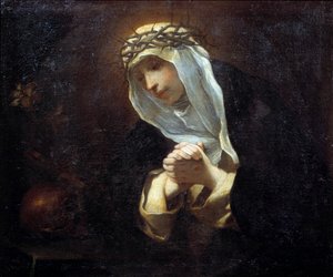 Rappresentazione di santa Caterina da Siena (1347-1380) da Andrea Sacchi