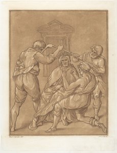 Cristo incoronato di spine da Andrea Scacciati after Bartolomeo Cesi