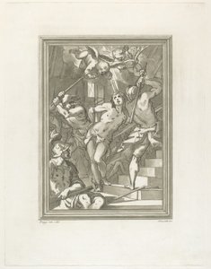Flagellazione di un santo da Andrea Scacciati after Giovanni Battista Paggi