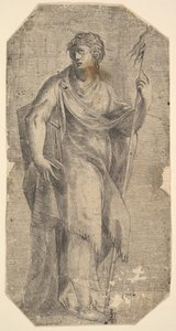 San Matteo con un bastone e un libro, girato a sinistra, ca. 1540-50 da Andrea Schiavone